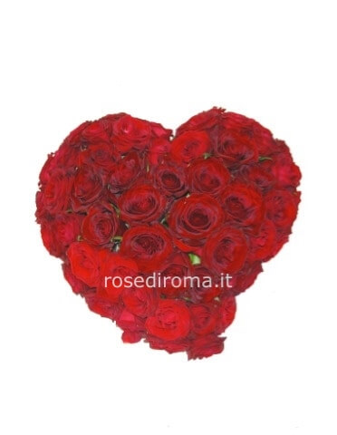 Cuore Di 24 Rose Rosse